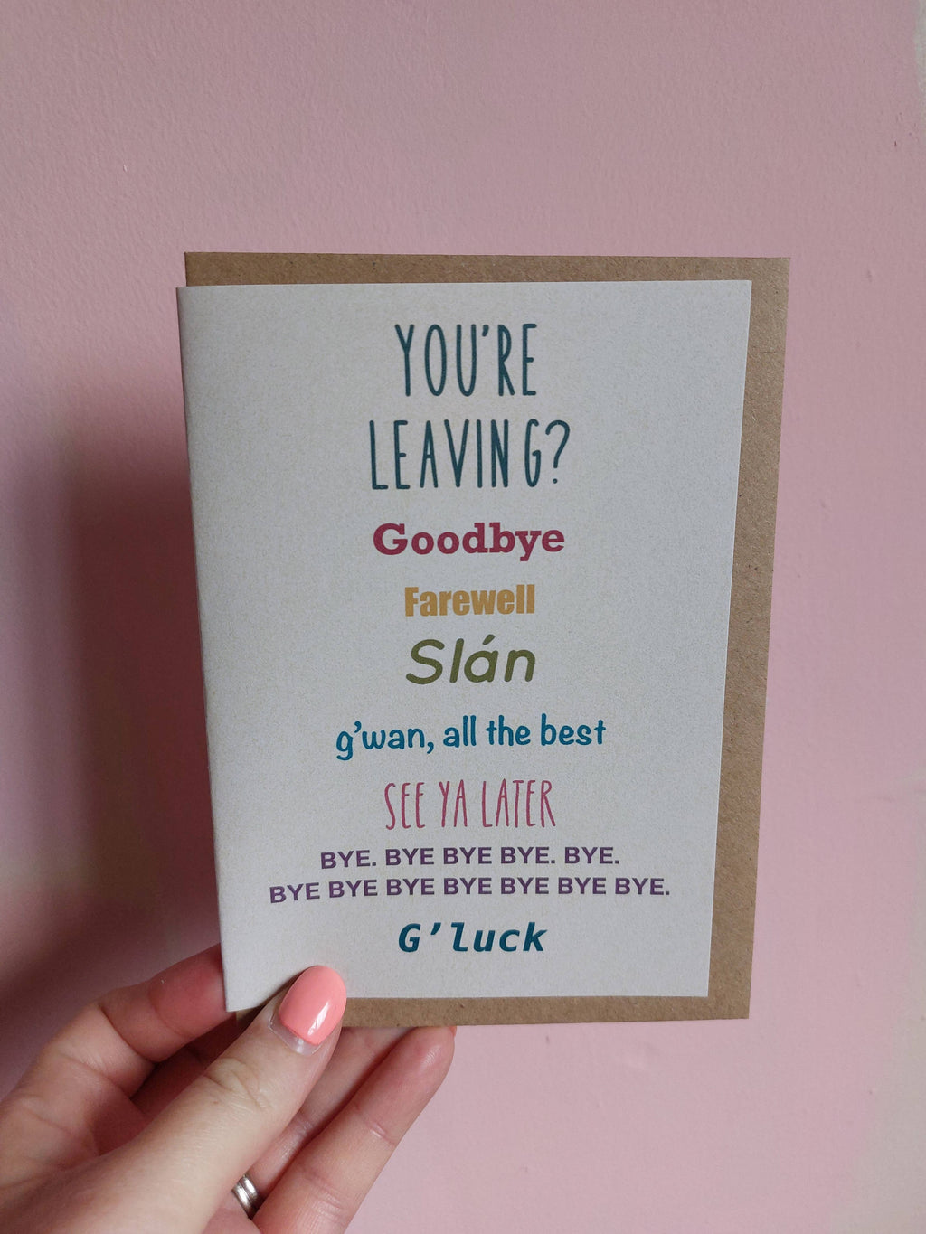 Farewell Card