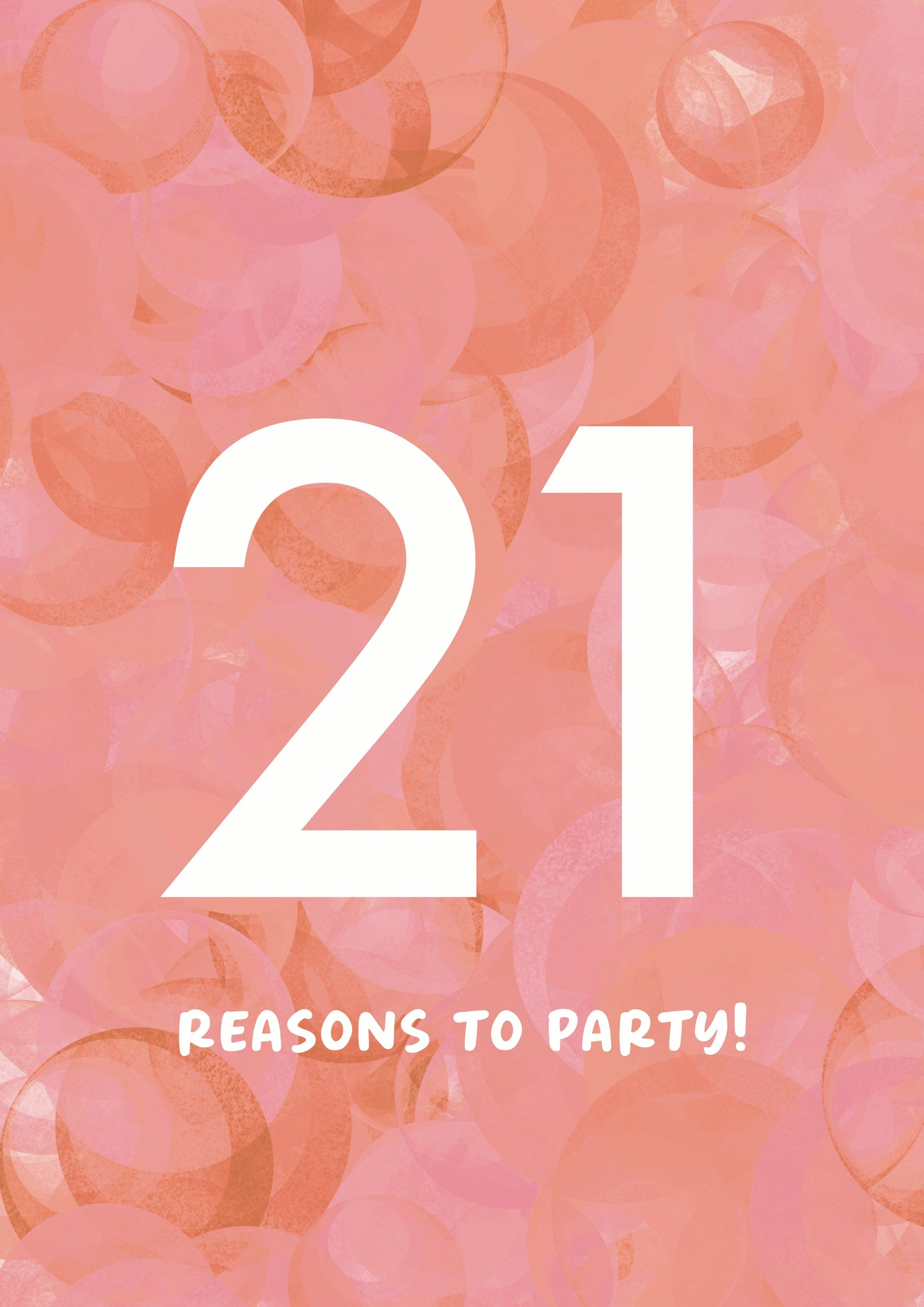 21st Birthday card