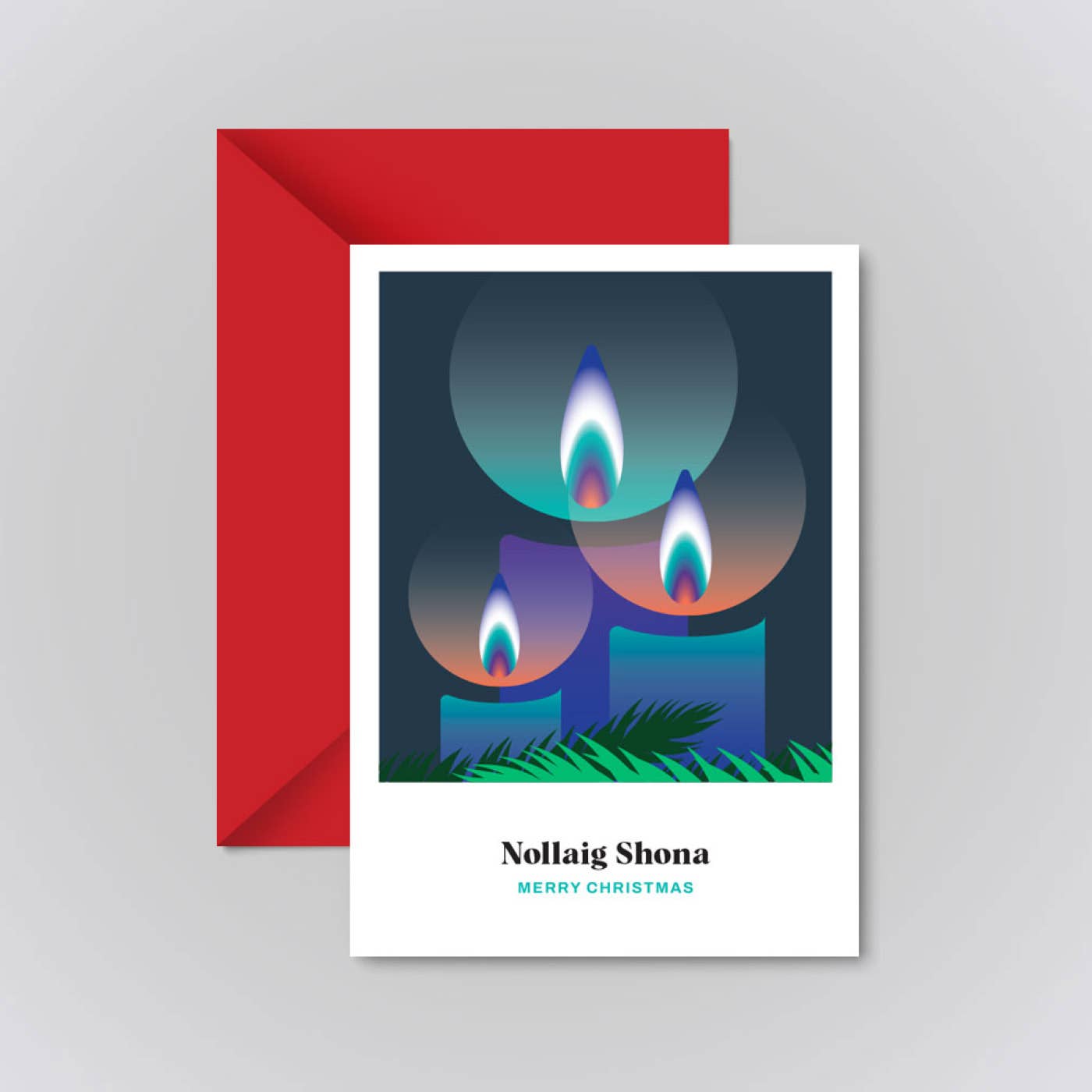 Candle Christmas Card