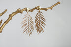 Large Textured Leaf Studs | Tropical Earrings | Kaiko Studio