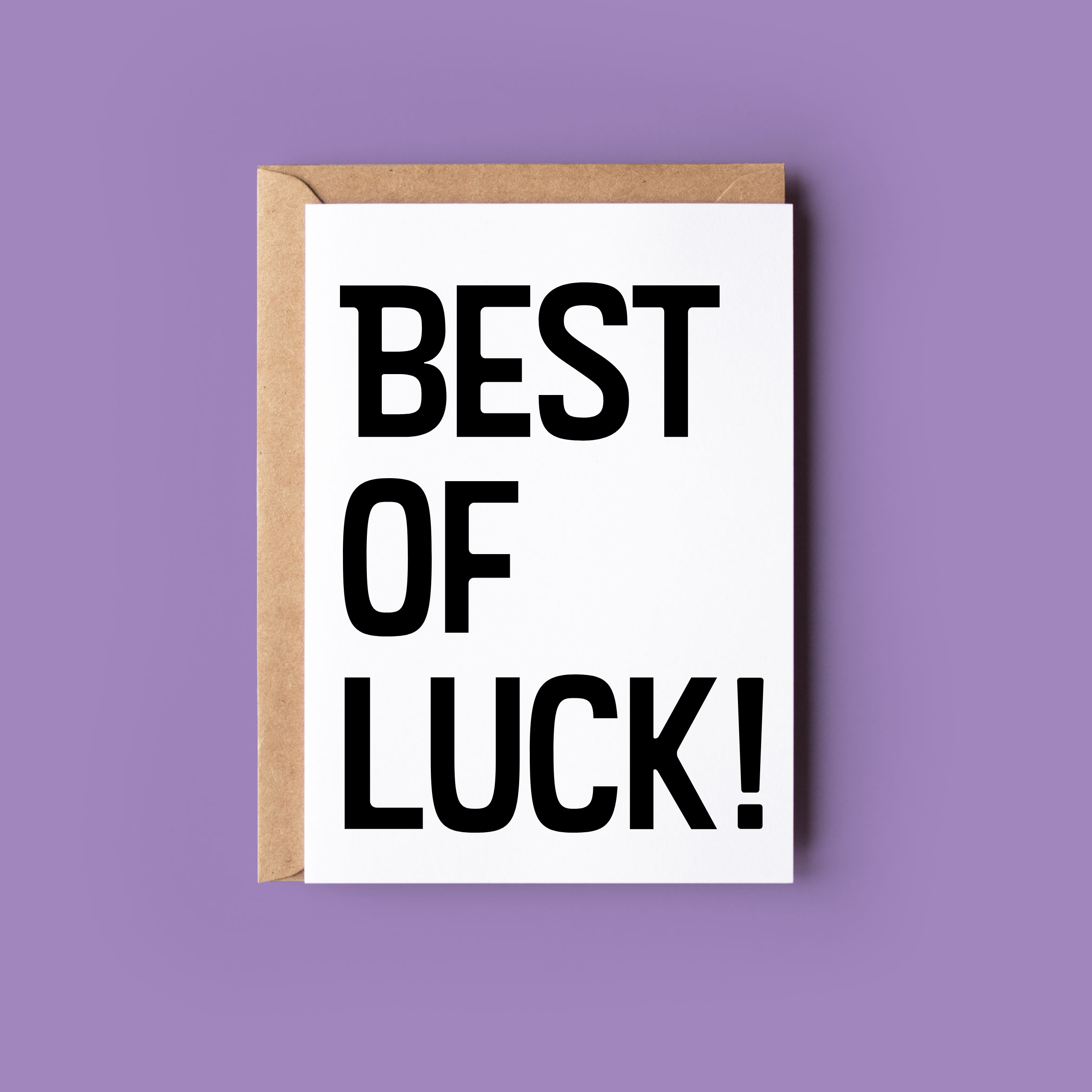 Best of luck! - Good Luck Card