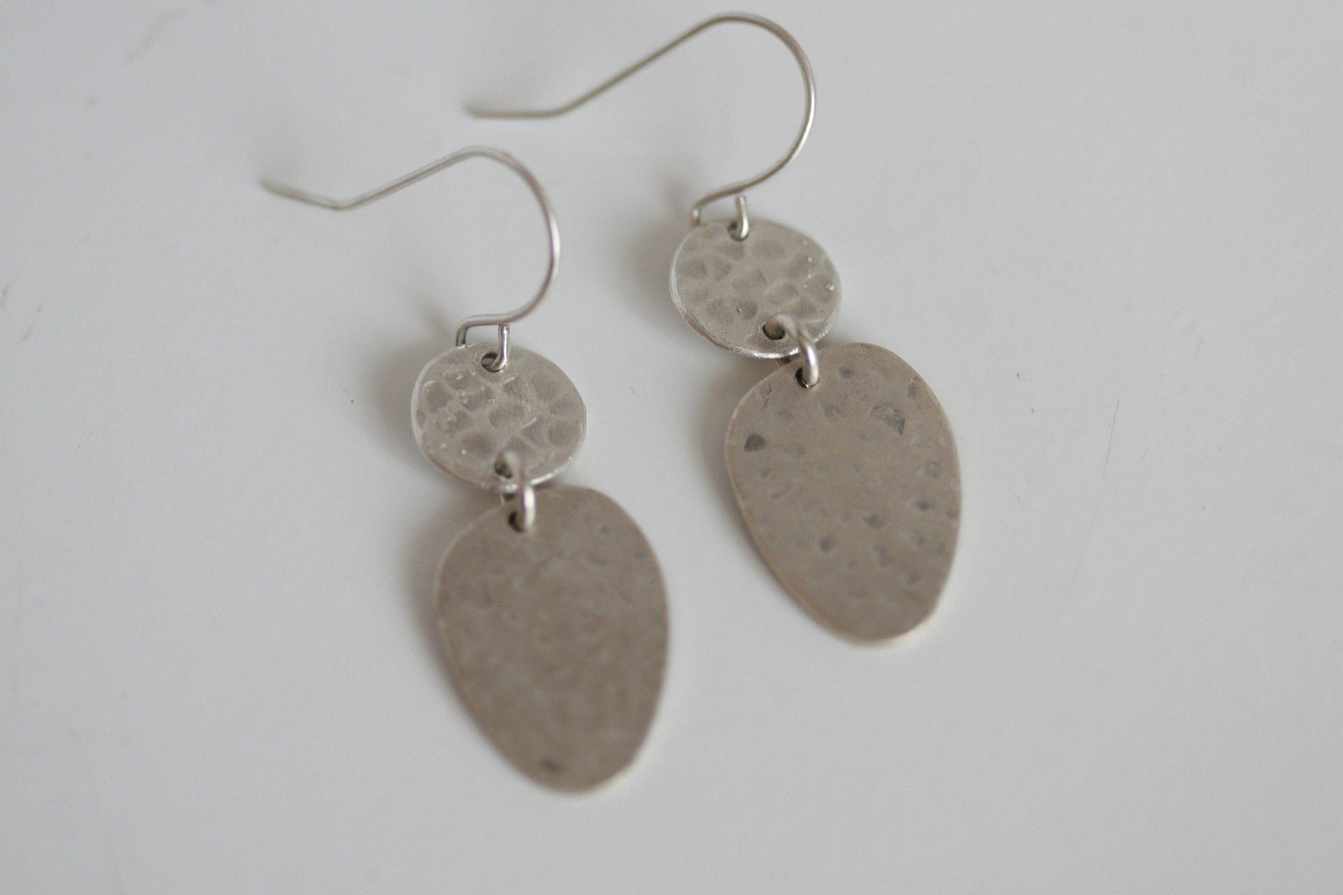 Hammered Silver Earrings | Freeform