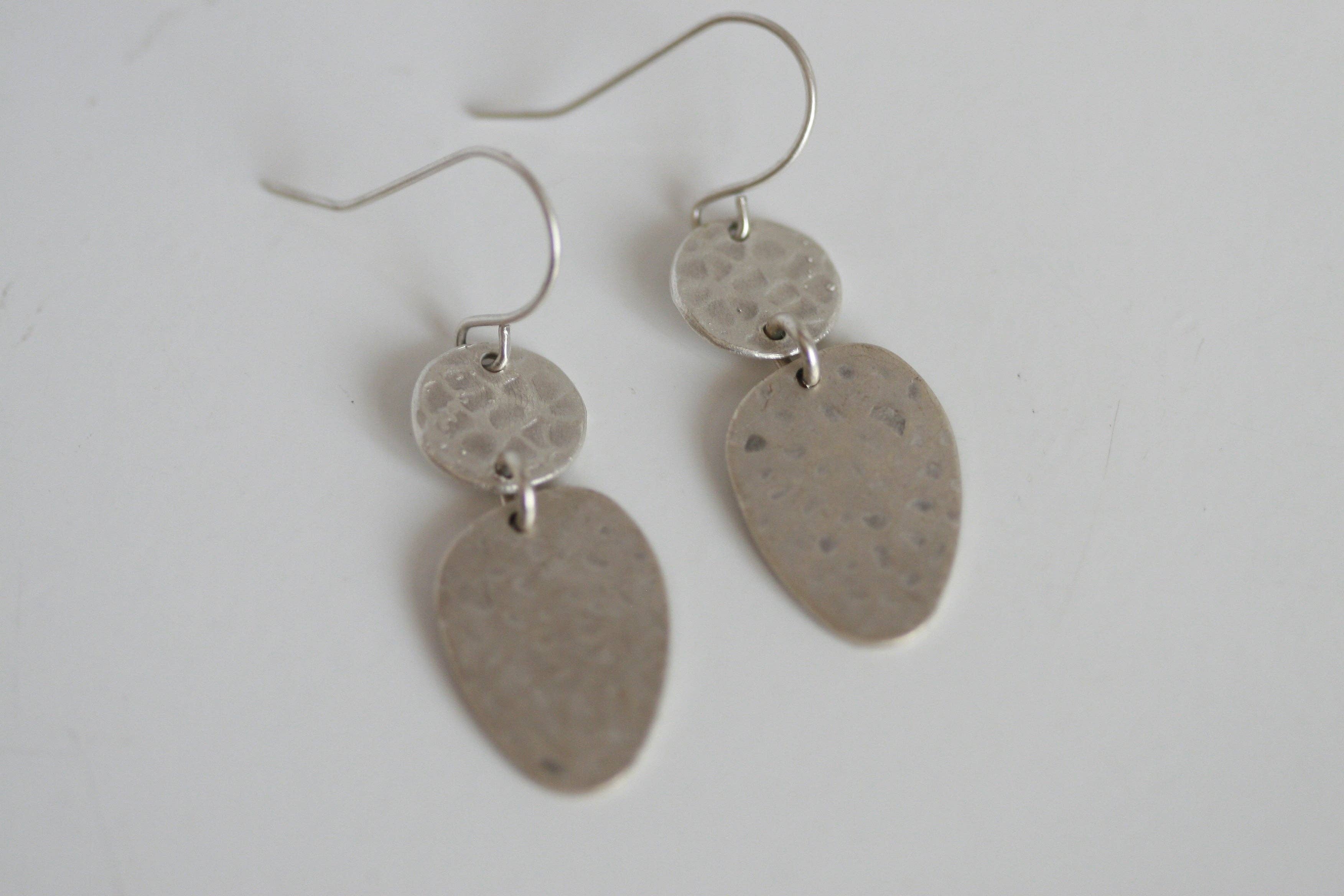 Hammered Silver Earrings | Freeform