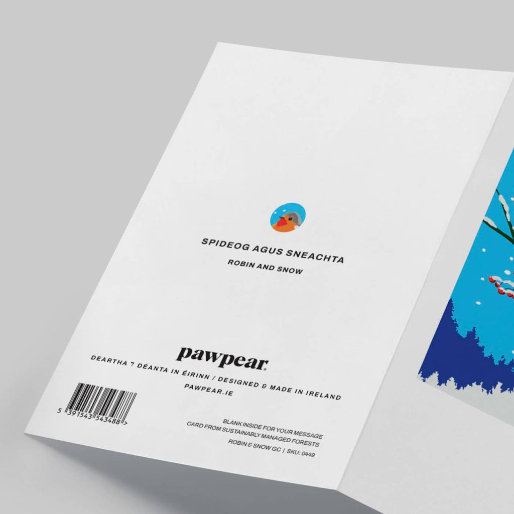 Robin & Snow Greeting Card - Pawpear