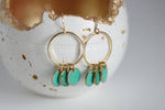 Delicate Turquoise & Gold Earrings