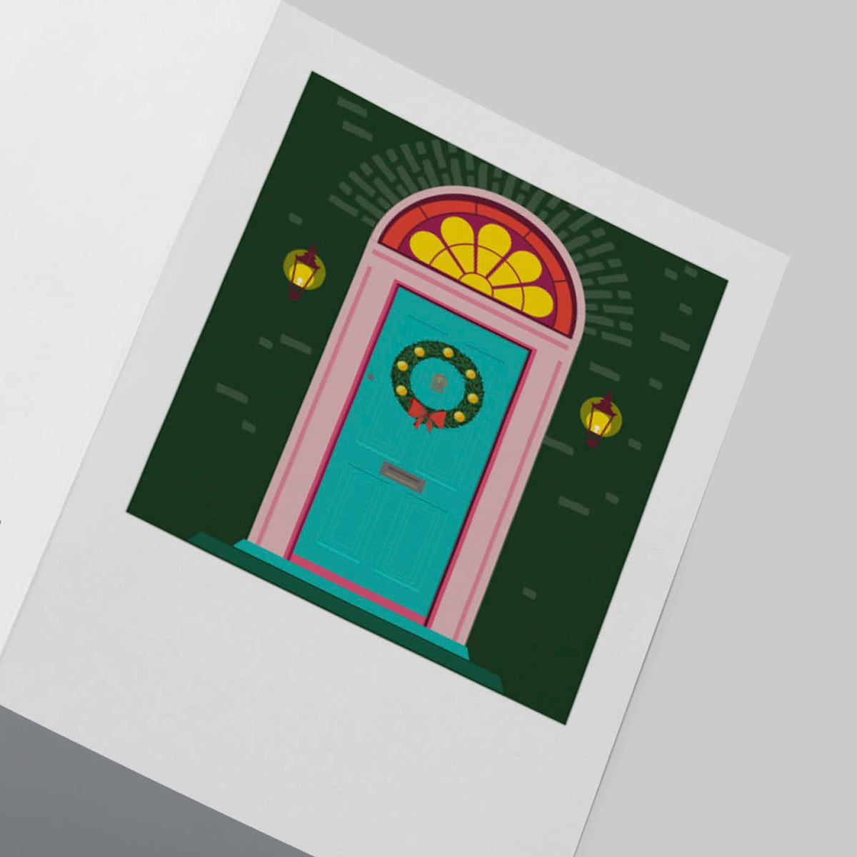 Turquoise Door Greeting Card