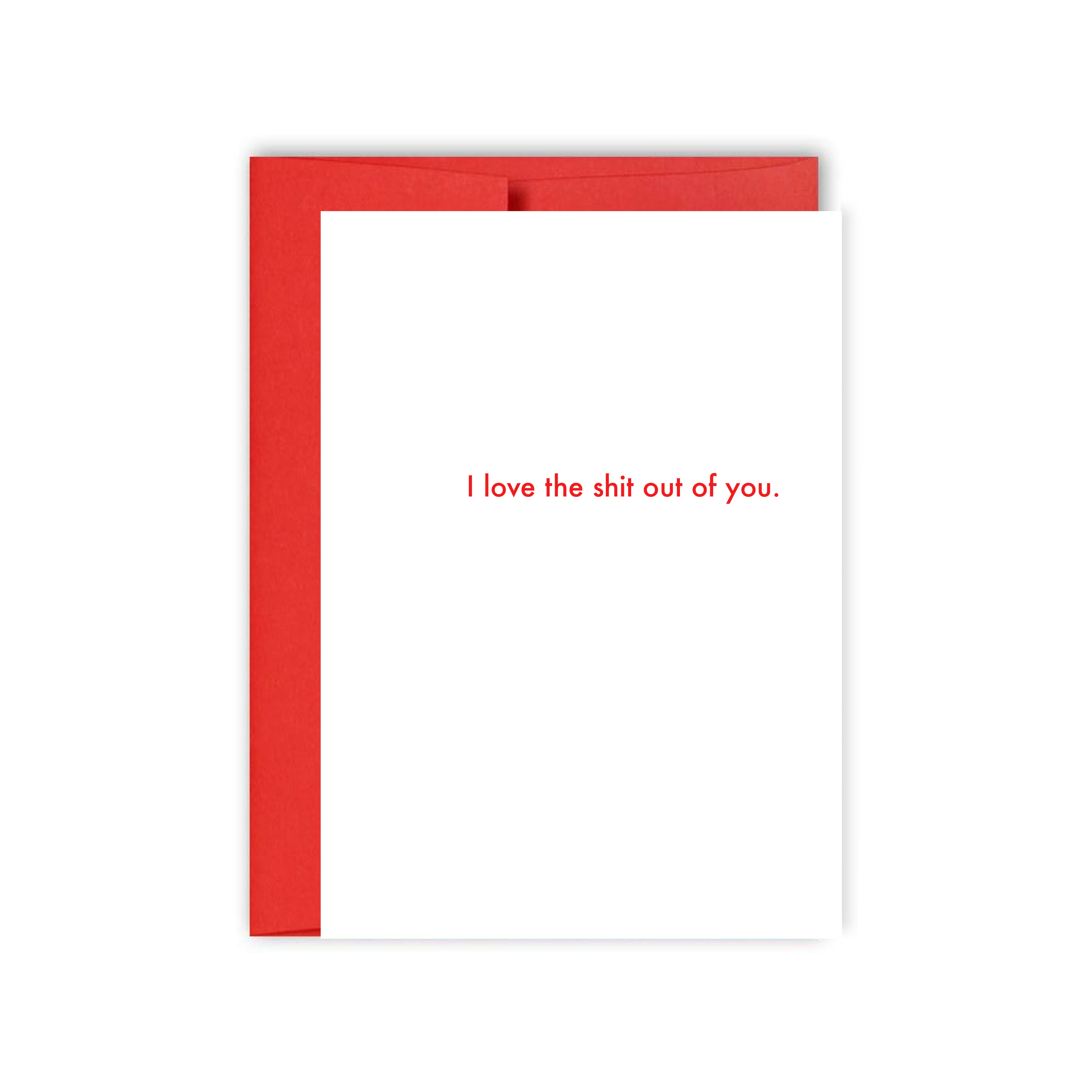 I Love The Shit Out Of You Card