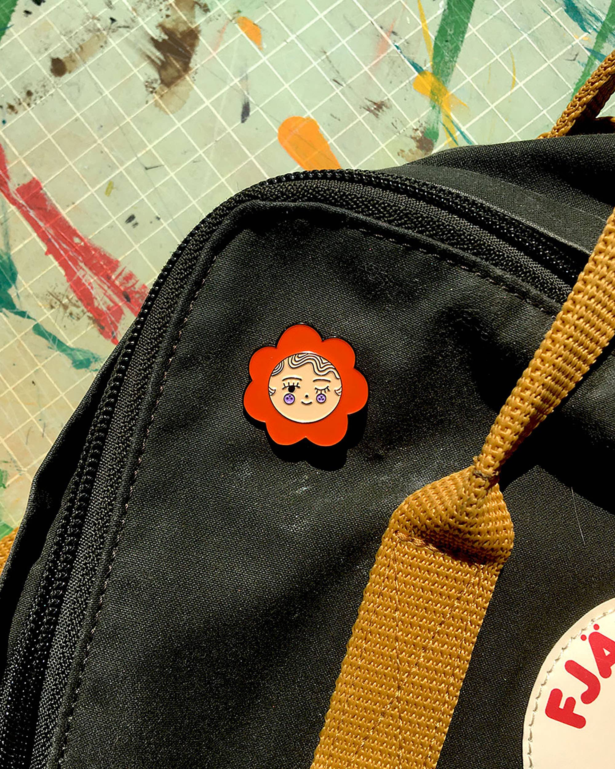 Winky Flower Pin - Bronagh Lee