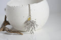 Cypress Branch & Bee Necklace | Silver | Kaiko Studio