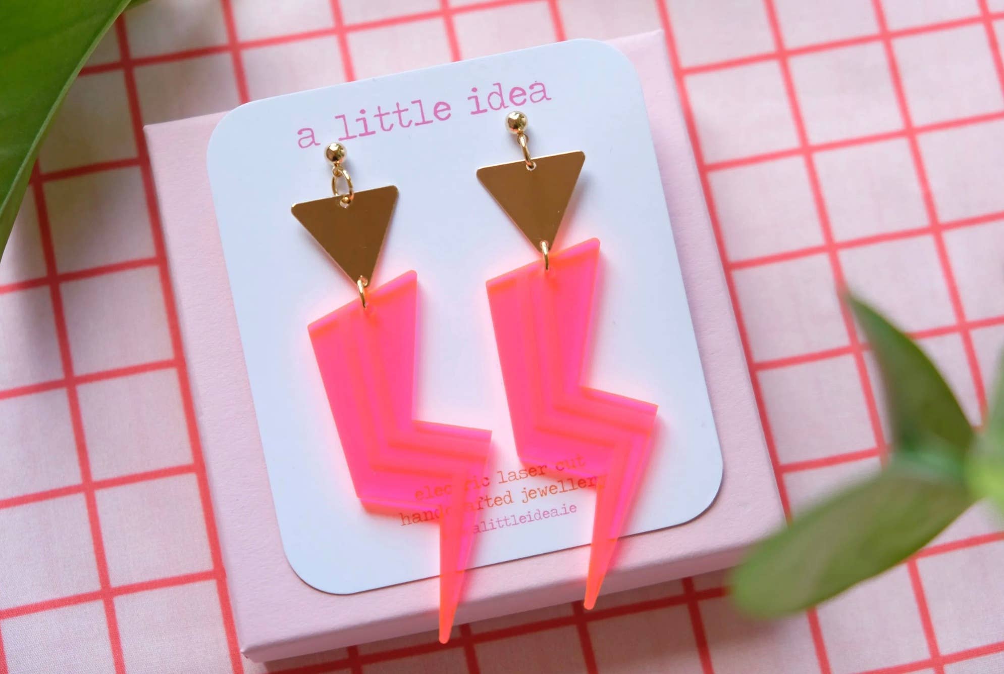 Grace Jones Lightning Bolt earrings | A Little Idea