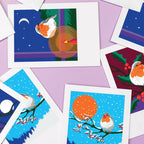 Cárta Beannachta Robin & Snow - Pawpear