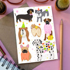 Doggy Celebration - Cute Animal Birthday Card