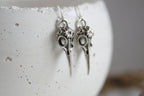 Silver Plated Skull Earrings | Blackbird
