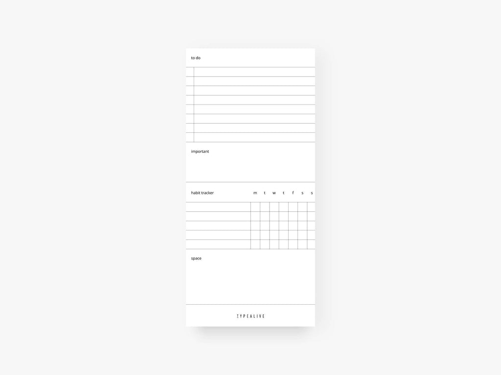 Notepad “narrow”/Plain