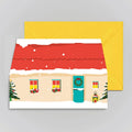 Snowy Cottage Mini Greeting Card
