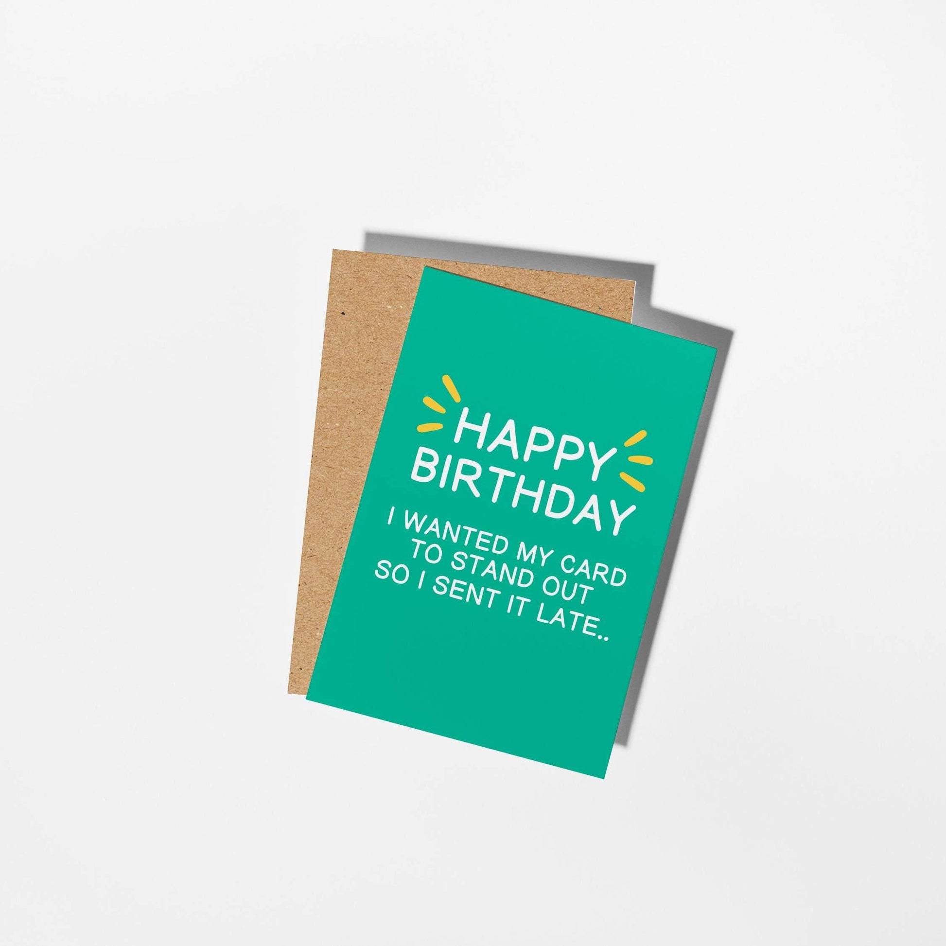 Happy Belated Birthday Card