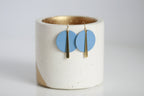 Sky Blue & Gold Statement Earrings | Kaiko Studio
