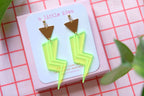 Grace Jones Lightning Bolt earrings | A Little Idea