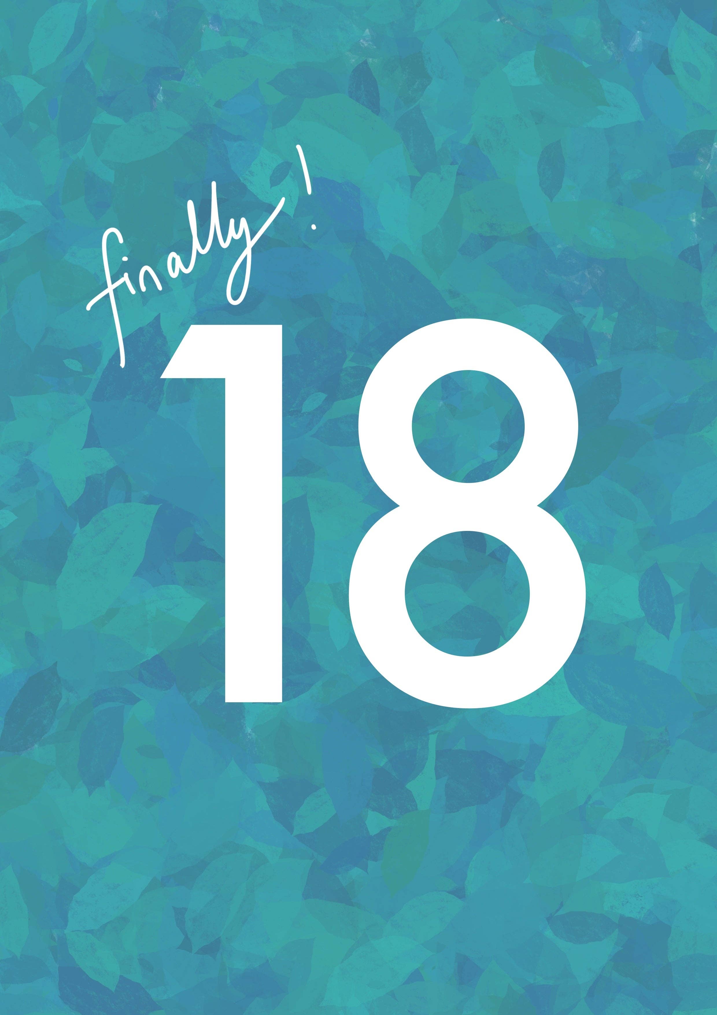 18th Birthday card