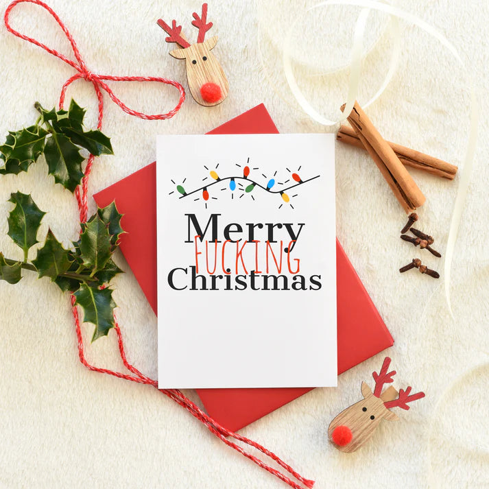 Merry F*cking Christmas A Very Merry Christmas - Greeting card