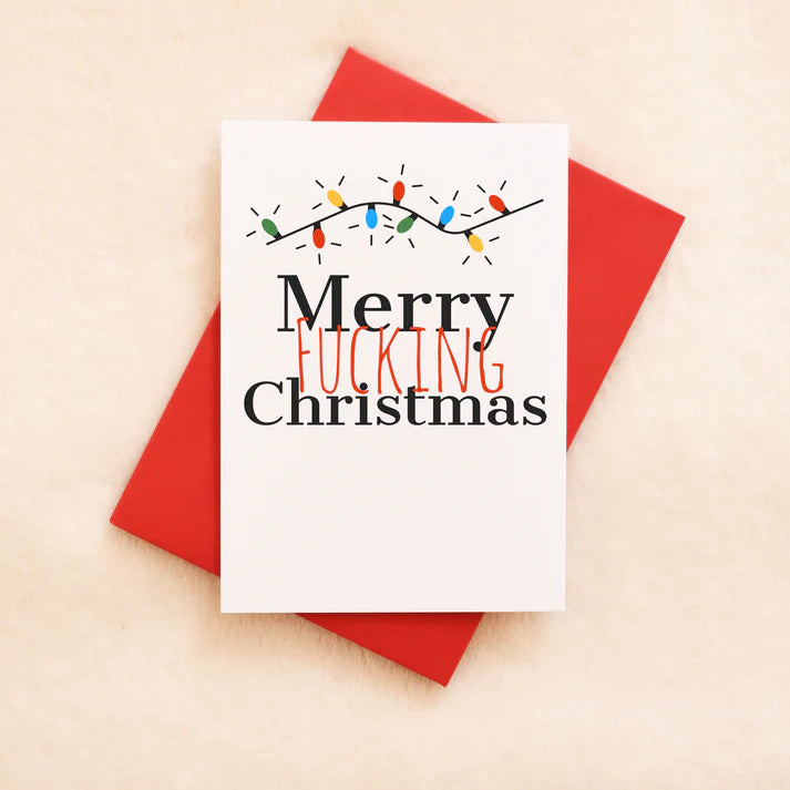 Merry F*cking Christmas A Very Merry Christmas - Greeting card