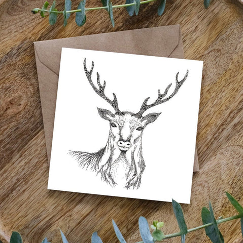 Stag Christmas card