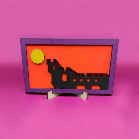 Sunset Salthill Mini - Orange and Purple