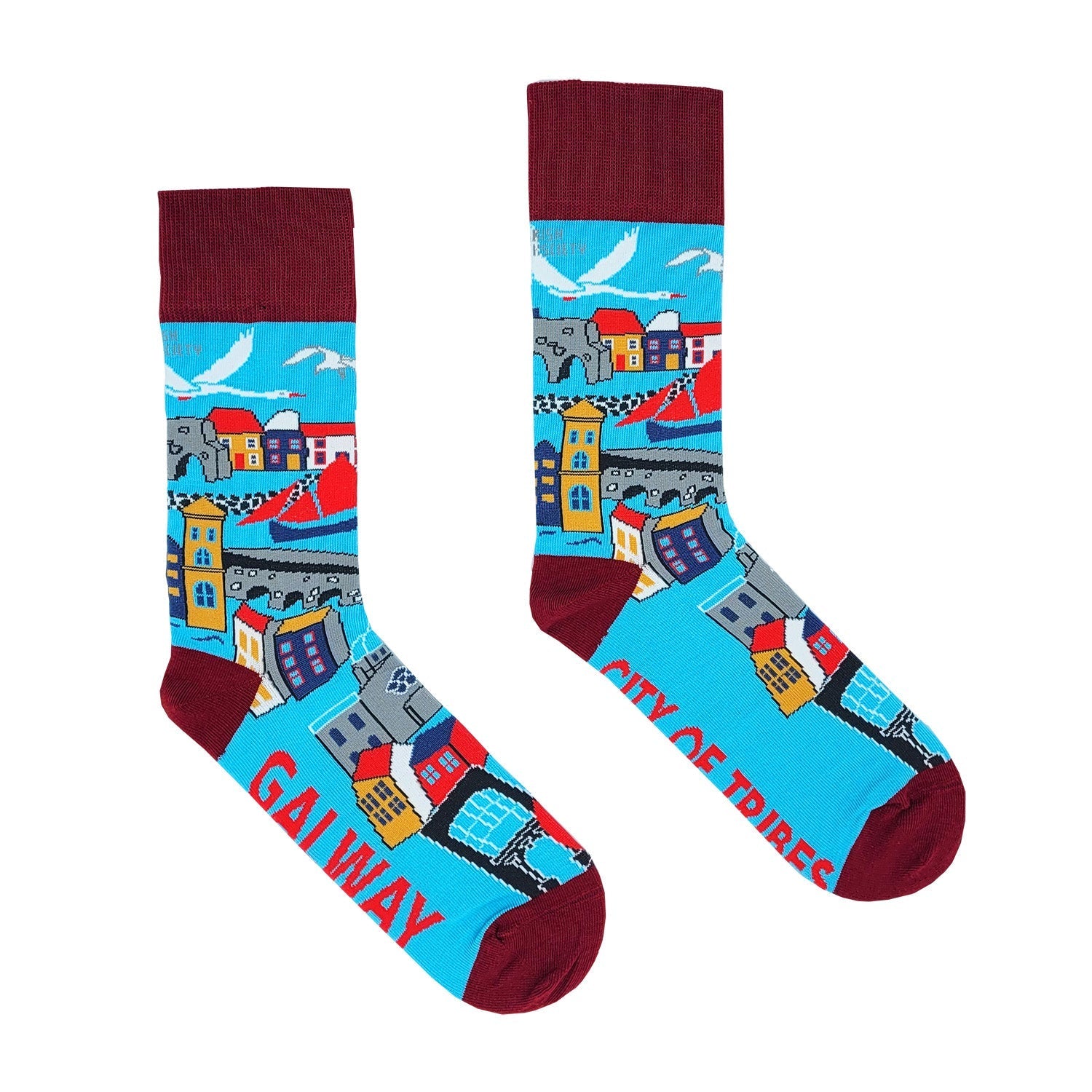 Galway - City of Tribes - Socks - Irish Socksciety