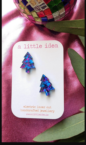 Xmas Tree Stud Earrings - style 2