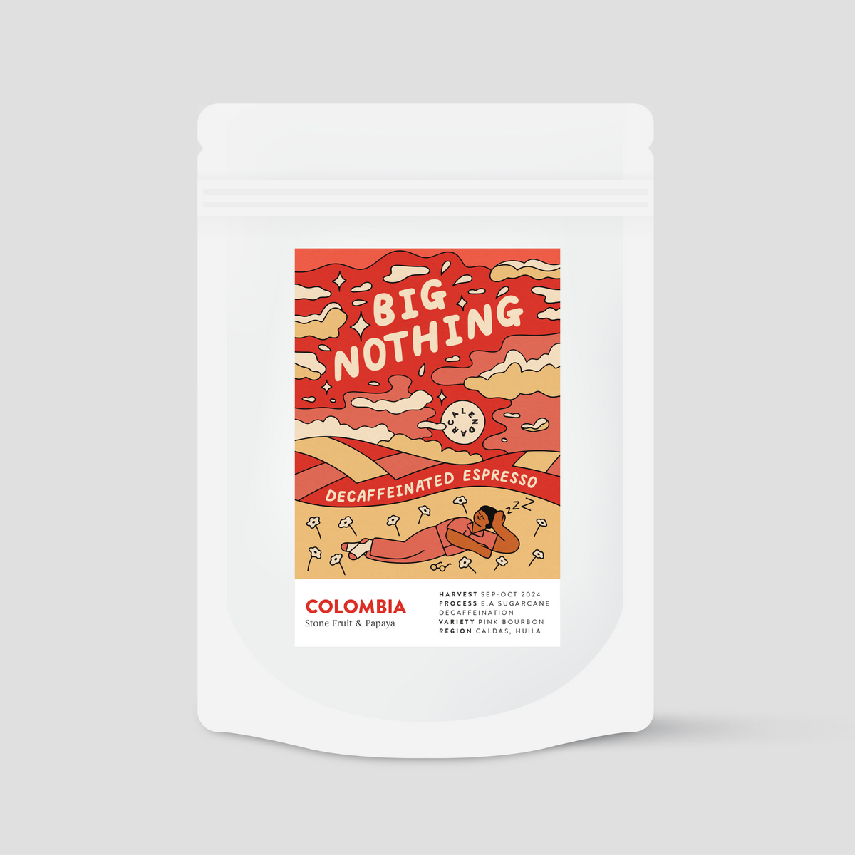 BIG NOTHING | COLOMBIA | DECAFFEINATED ESPRESSO | Calendar Coffee