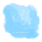 On your Confirmation Day - White Dove on Blue