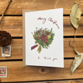 Merry Christmas and Thank You (Flowers) - Paper Twigs