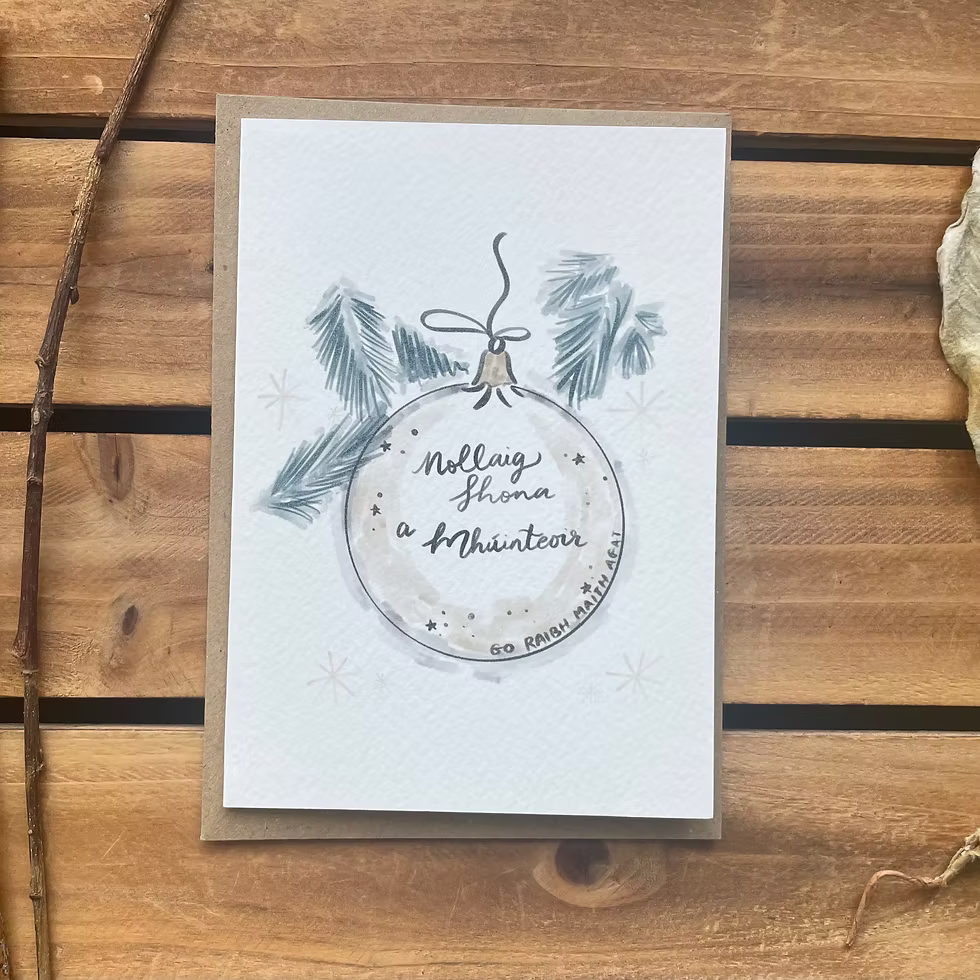 Nollaig Shona a Mhúinteoir - Paper Twigs