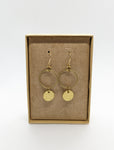 Textured Circle Earrings