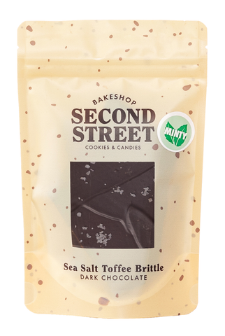 Peppermint Sea Salt Toffee Brittle Dark Chocolate