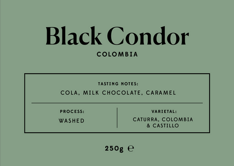 Established Coffee -Black Condor - Colombia - 250g whole bean coffee