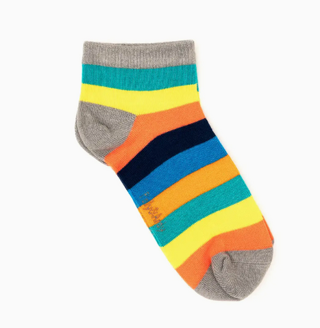 Rainbow Bamboo Ankle Sock (Seamless Toe) - Kids