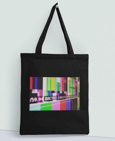 Retro Print "End of Program" Organic Tote Bag