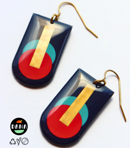 MIA no.1 Abstract contemporary art earrings