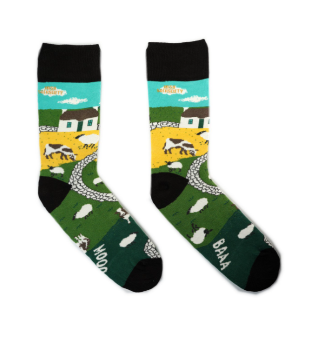 Baa Moo - The Irish Landscape Socks - Irish Socksciety