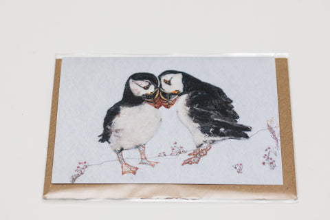 Puffins  - Greeting Card
