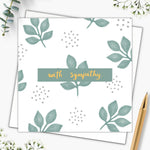 With Sympathy - Square card