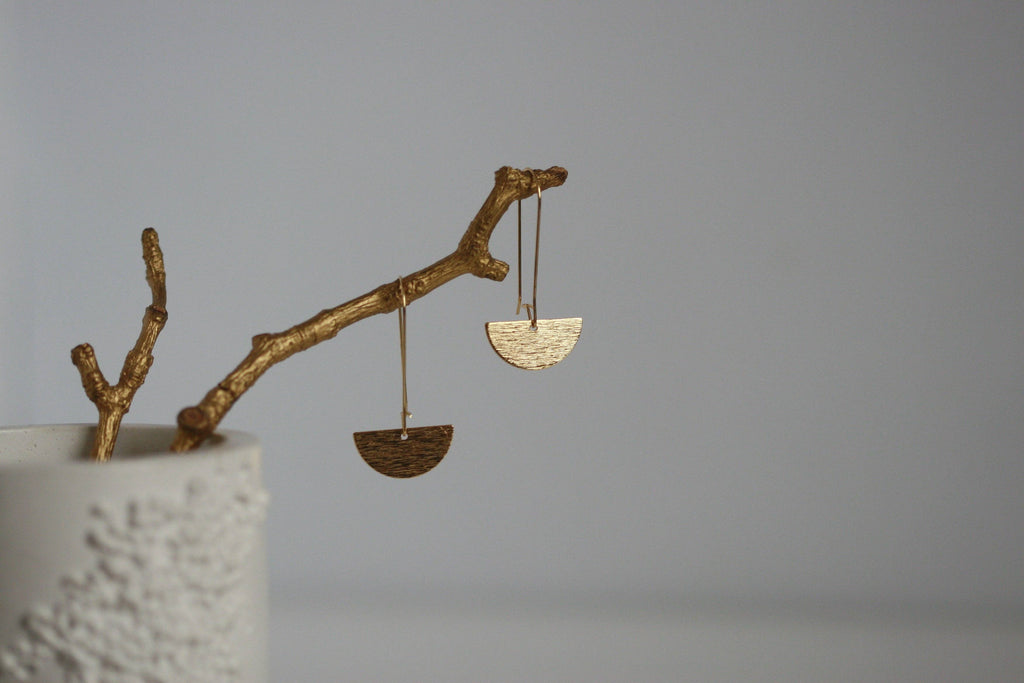 Moon Earrings | Hoop Earrings | Kaiko Studio