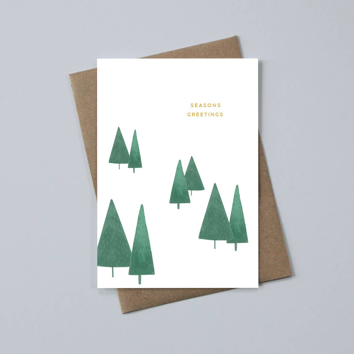 Season's Greetings Minimal Design Greeting Card