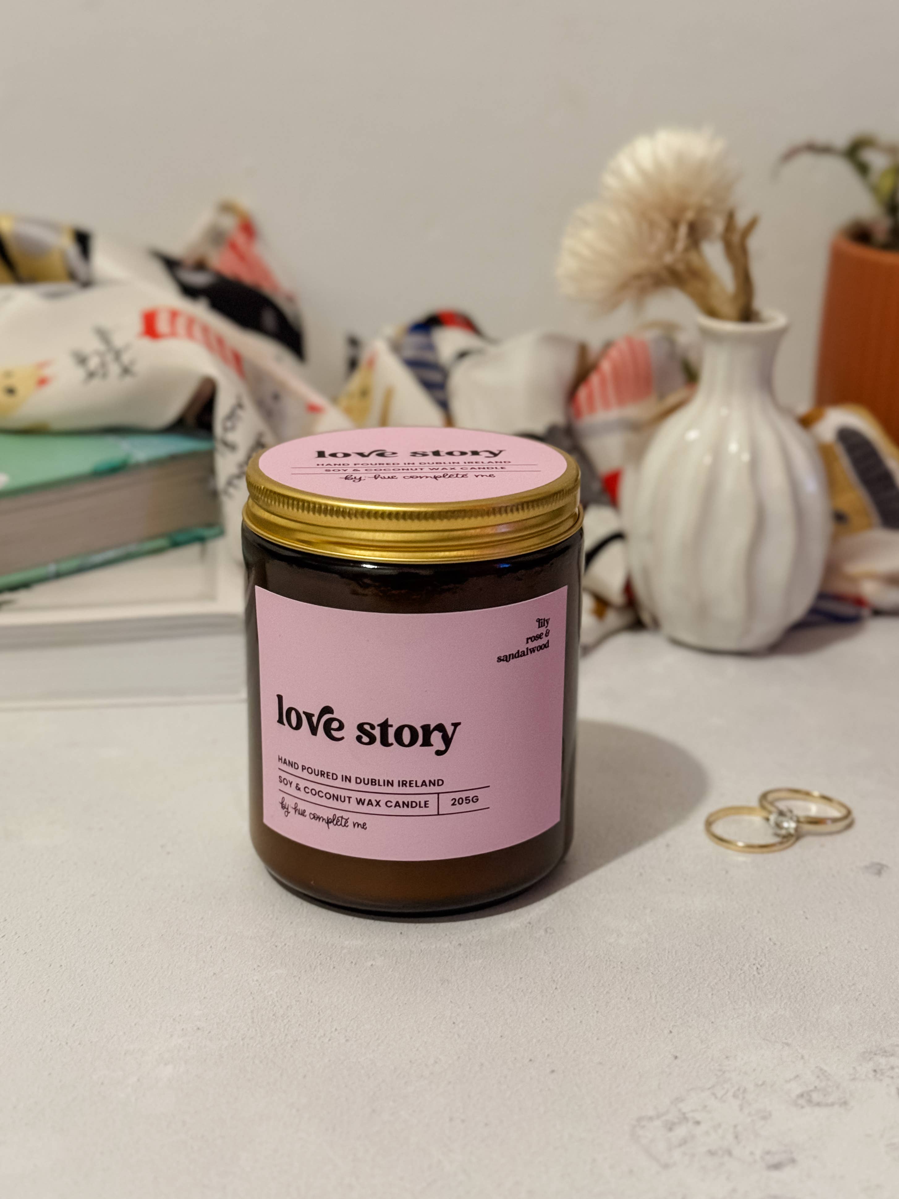 Love Story Amber Jar Candle
