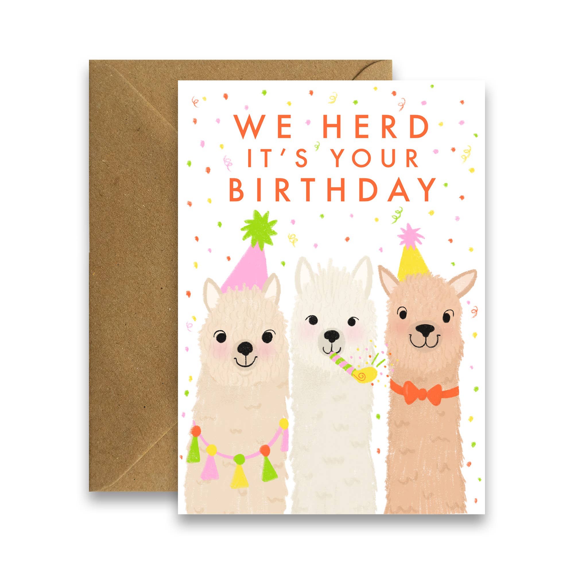 Birthday Llamas - Cute Animal Birthday Card