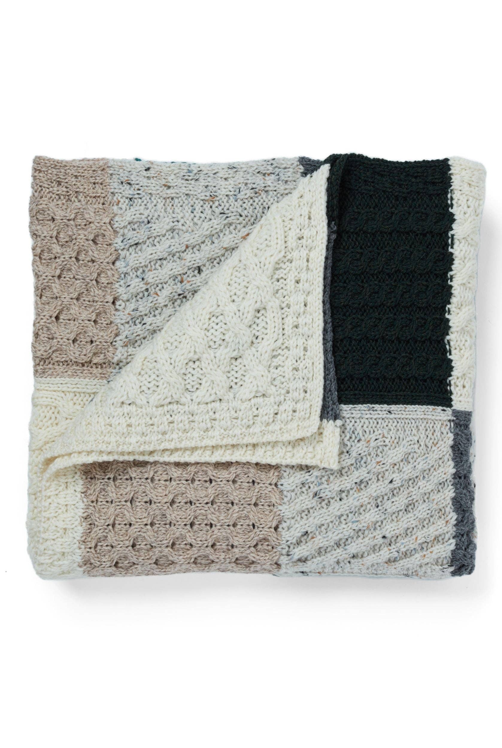 Killala Aran Intarsia Blanket 850