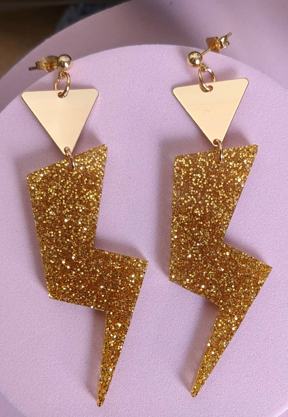 Grace Jones Lightning Bolt earrings | A Little Idea