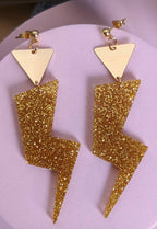 Grace Jones Lightning Bolt earrings | A Little Idea