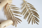Large Textured Leaf Studs | Tropical Earrings | Kaiko Studio
